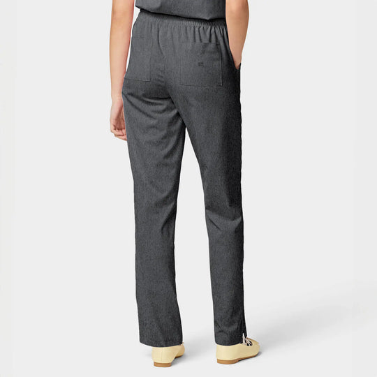 Parkley Scrubs Women's Finn ABC Drawstring Scrub Pant Heather Grey | scrub-supply.com