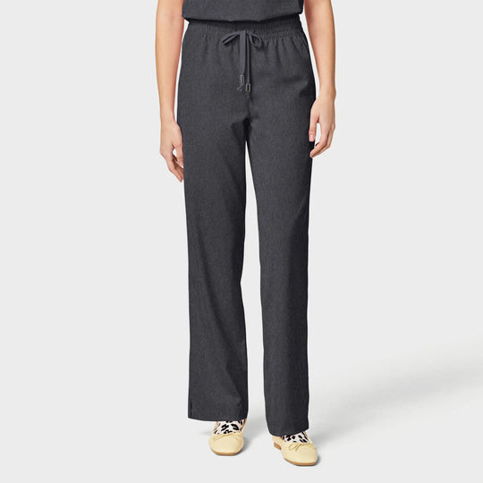 Parkley Scrubs Women's Finn ABC Drawstring Scrub Pant Heather Grey | scrub-supply.com
