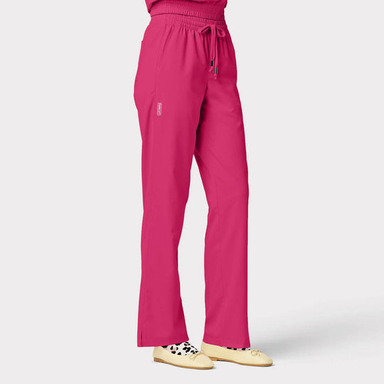 Parkley Scrubs Women's Finn ABC Drawstring Scrub Pant Hot Pink | scrub-supply.com