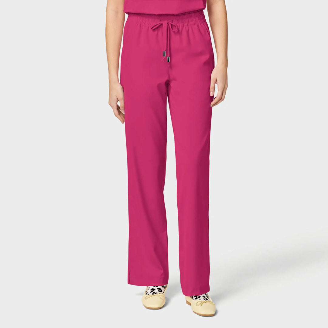 Parkley Scrubs Women's Finn ABC Drawstring Scrub Pant Hot Pink | scrub-supply.com
