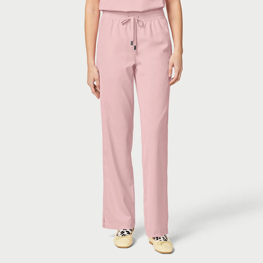 Parkley Scrubs Women's Finn ABC Drawstring Scrub Pant Light Pink | scrub-supply.com
