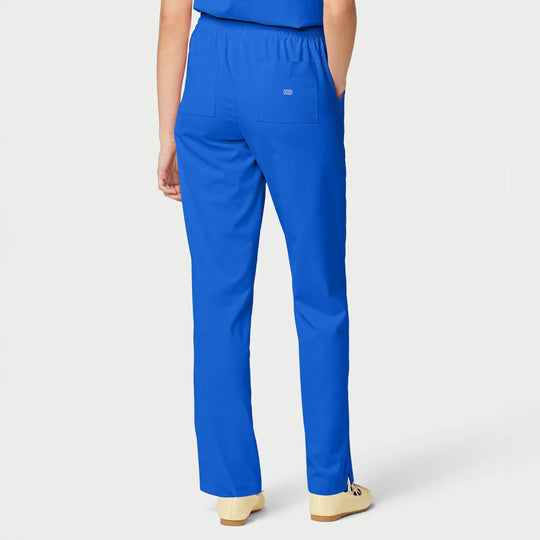 Parkley Scrubs Women's Finn ABC Drawstring Scrub Pant Royal Blue | scrub-supply.com