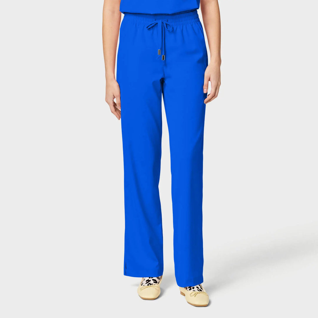 Parkley Scrubs Women's Finn ABC Drawstring Scrub Pant Royal Blue | scrub-supply.com