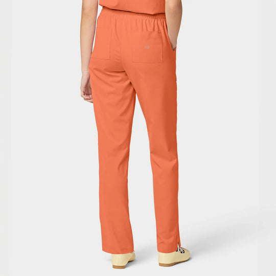 Parkley Scrubs Women's Finn ABC Drawstring Scrub Pant Tangerine | scrub-supply.com