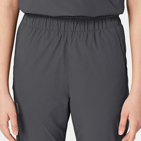 Parkley Scrubs Women's Sita ABC Skinny Leg Cargo Scrub Pant Charcoal | scrub-supply.com