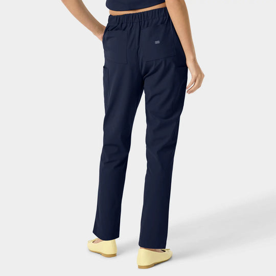 Parkley Scrubs Women's Mira Kinetic Trouser Cargo Scrub Pant Navy | scrub-supply.com