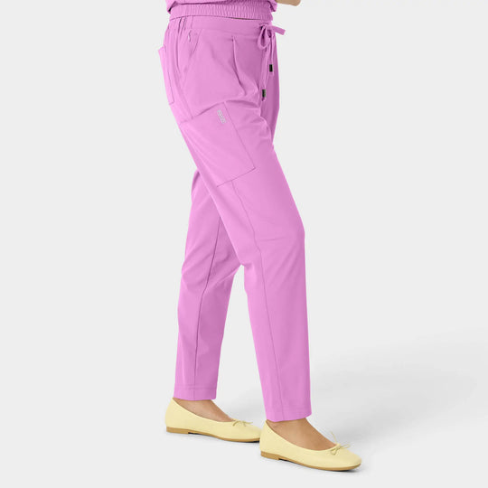 Parkley Scrubs Women's Mira Kinetic Trouser Cargo Scrub Pant Pink Purple | scrub-supply.com