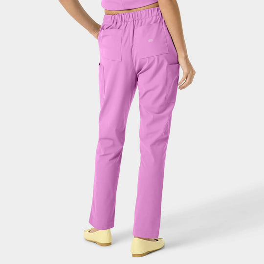 Parkley Scrubs Women's Mira Kinetic Trouser Cargo Scrub Pant Pink Purple | scrub-supply.com