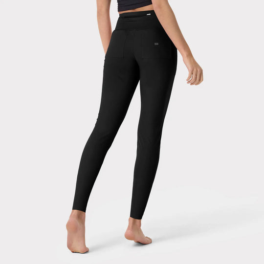 Parkley Scrubs Women's Supernova Kinetic Scrub Leggings Pant Black | scrub-supply.com
