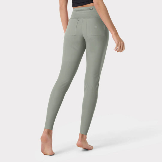 Parkley Scrubs Women's Supernova Kinetic Scrub Leggings Pant Camp Green | scrub-supply.com