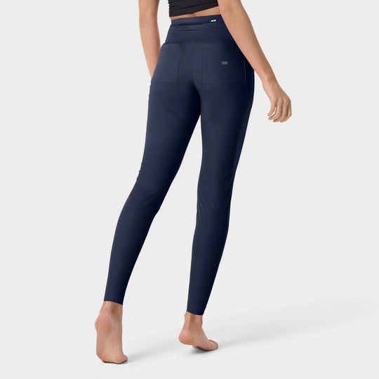 Parkley Scrubs Women's Supernova Kinetic Scrub Leggings Pant Navy | scrub-supply.com