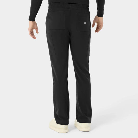 Parkley Scrubs Men's Hugo ABC Drawstring Scrub Scrub Pant Black | scrub-supply.com