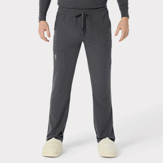 Parkley Scrubs Men's Hugo ABC Drawstring Scrub Scrub Pant Charcoal | scrub-supply.com