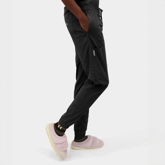 Parkley Scrubs Men's Kiran Kinetic Jogger Scrub Pant Black | scrub-supply.com