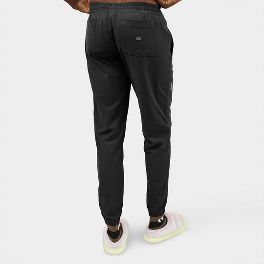 Parkley Scrubs Men's Kiran Kinetic Jogger Scrub Pant Black | scrub-supply.com