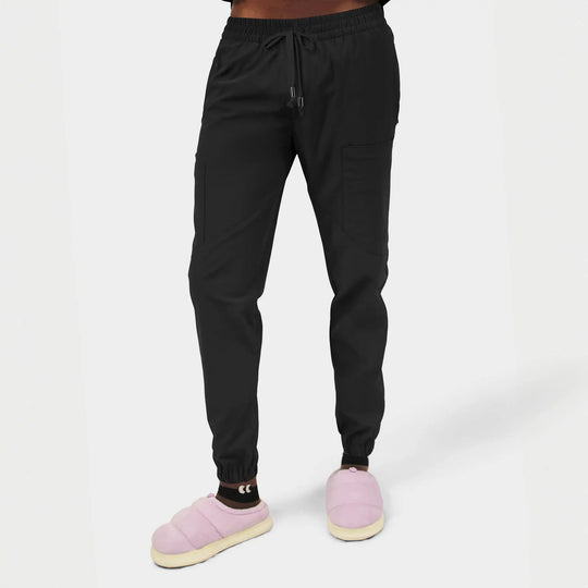 Parkley Scrubs Men's Kiran Kinetic Jogger Scrub Pant Black | scrub-supply.com