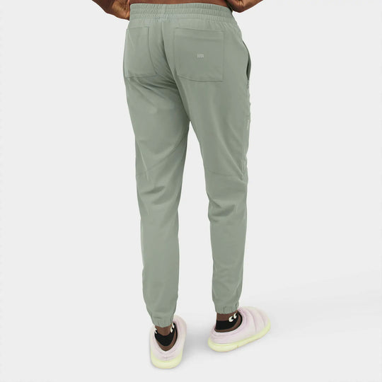Parkley Scrubs Men's Kiran Kinetic Jogger Scrub Pant Camp Green | scrub-supply.com