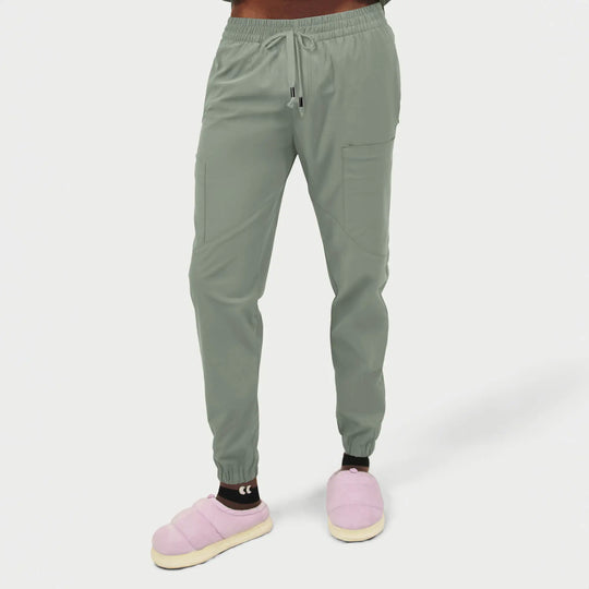 Parkley Scrubs Men's Kiran Kinetic Jogger Scrub Pant Camp Green | scrub-supply.com
