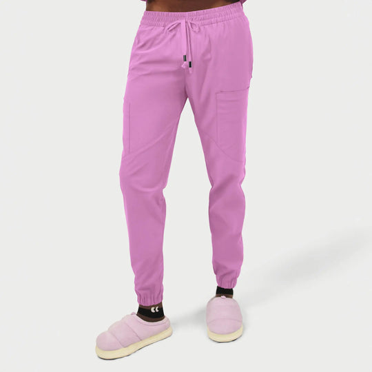 Parkley Scrubs Men's Kiran Kinetic Jogger Scrub Pant Pink Purple | scrub-supply.com