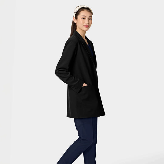 Parkley Scrubs Women's Lab Blazer Black | scrub-supply.com