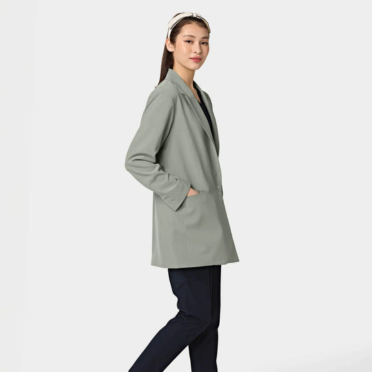 Parkley Scrubs Women's Lab Blazer Camp Green | scrub-supply.com