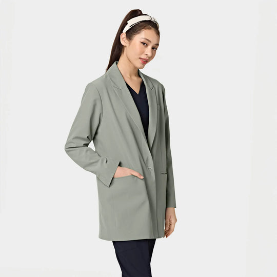 Parkley Scrubs Women's Lab Blazer Camp Green | scrub-supply.com