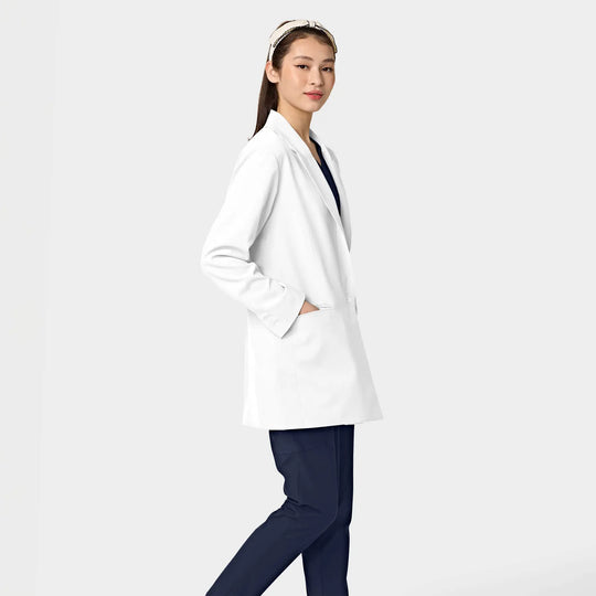 Parkley Scrubs Women's Lab Blazer White | scrub-supply.com