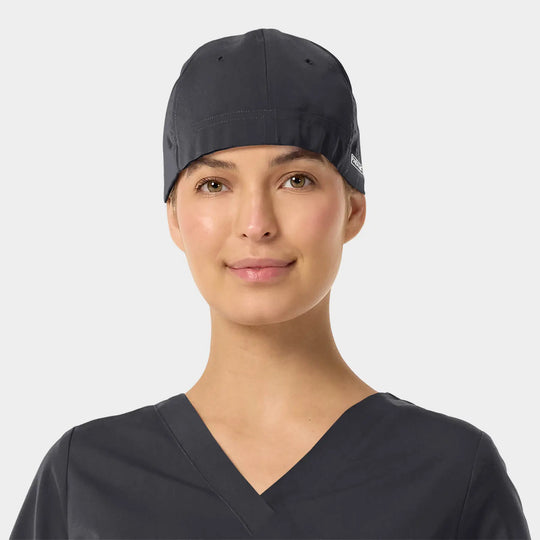 Parkley Scrubs Unisex ABC Scrub Cap Charcoal | scrub-supply.com