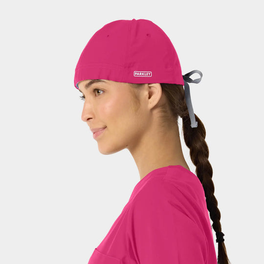 Parkley Scrubs Unisex ABC Scrub Cap Hot Pink | scrub-supply.com