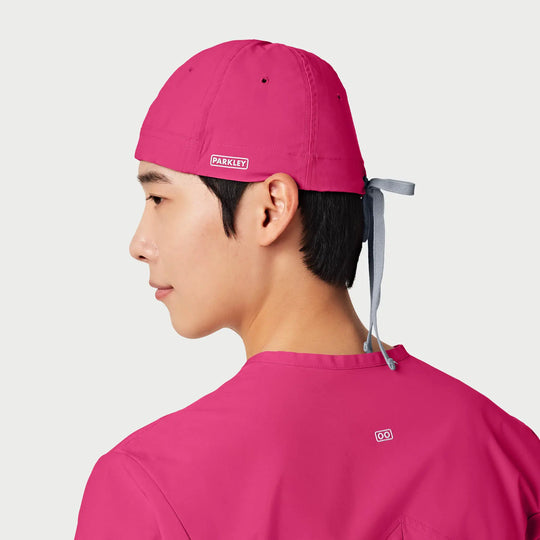 Parkley Scrubs Unisex ABC Scrub Cap Hot Pink | scrub-supply.com