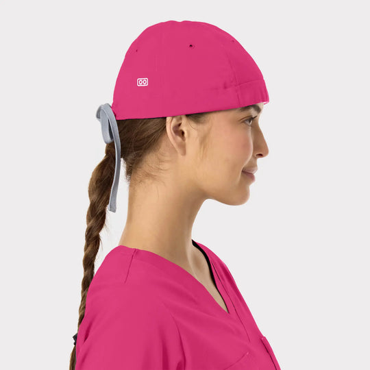 Parkley Scrubs Unisex ABC Scrub Cap Hot Pink | scrub-supply.com