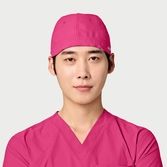 Parkley Scrubs Unisex ABC Scrub Cap Hot Pink | scrub-supply.com