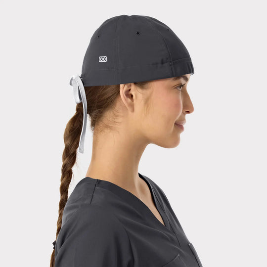 Parkley Scrubs Unisex Kinetic Scrub Cap Charcoal | scrub-supply.com