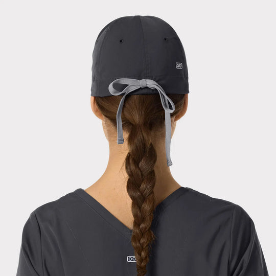Parkley Scrubs Unisex Kinetic Scrub Cap Charcoal | scrub-supply.com