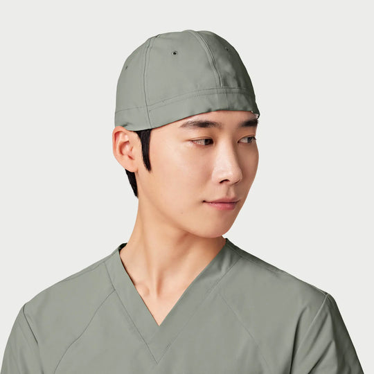 Parkley Scrubs Unisex Kinetic Scrub Cap Camp Green | scrub-supply.com