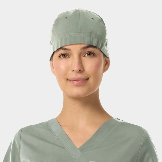 Parkley Scrubs Unisex Kinetic Scrub Cap Camp Green | scrub-supply.com