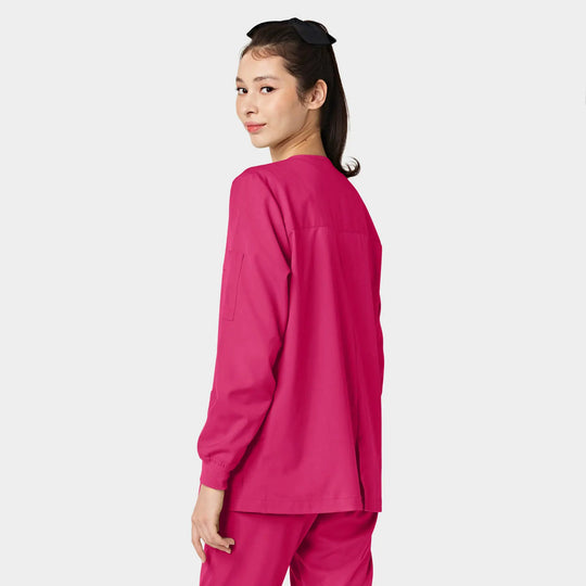 Parkley Scrubs Women's ABC Scrub Jacket Hot Pink | scrub-supply.com