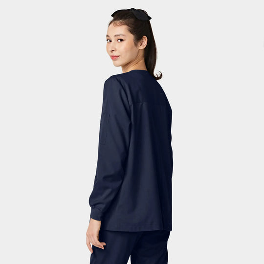 Parkley Scrubs Women's ABC Scrub Jacket Navy | scrub-supply.com
