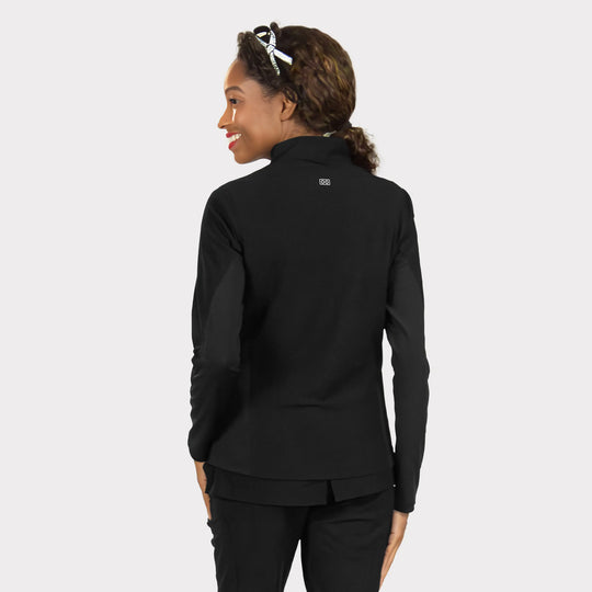 Parkley Scrubs Women's Perfect Jacket Black | scrub-supply.com