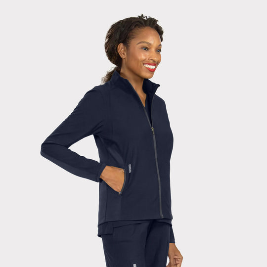 Parkley Scrubs Women's Perfect Jacket Navy | scrub-supply.com