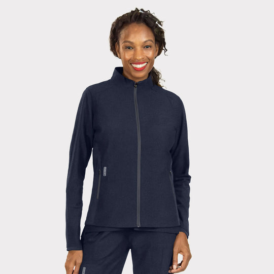Parkley Scrubs Women's Perfect Jacket Navy | scrub-supply.com