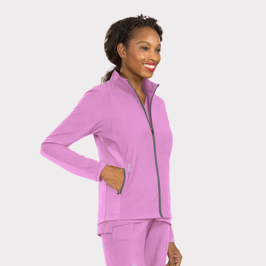 Parkley Scrubs Women's Perfect Jacket Pink Purple | scrub-supply.com