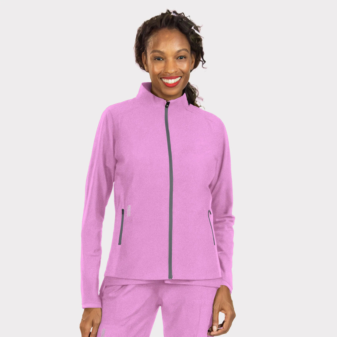 Parkley Scrubs Women's Perfect Jacket Pink Purple | scrub-supply.com