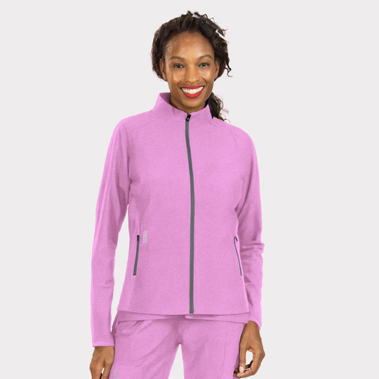 Parkley Scrubs Women's Perfect Jacket Pink Purple | scrub-supply.com