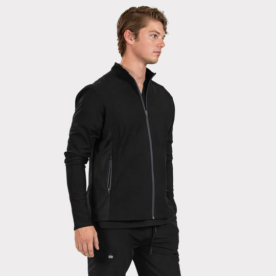 Parkley Scrubs Men's Perfect Jacket Black | scrub-supply.com