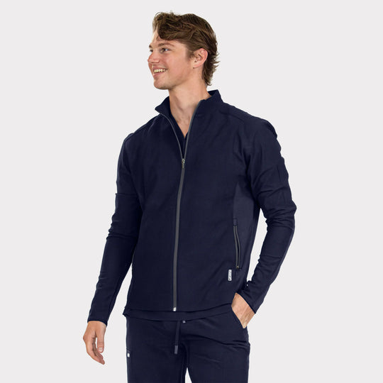 Parkley Scrubs Men's Perfect Jacket Navy | scrub-supply.com