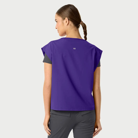 Parkley Scrubs Women's ABC Six-Pocket Utility Vest Dark Purple | scrub-supply.com