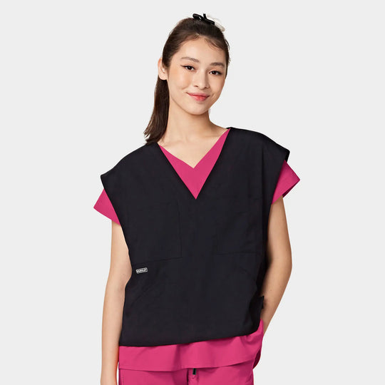 Parkley Scrubs Women's ABC Six-Pocket Utility Vest Dark Purple | scrub-supply.com