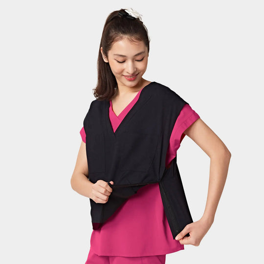 Parkley Scrubs Women's ABC Six-Pocket Utility Vest Dark Purple | scrub-supply.com