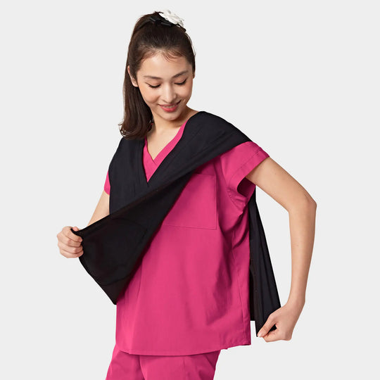 Parkley Scrubs Women's ABC Six-Pocket Utility Vest Dark Purple | scrub-supply.com